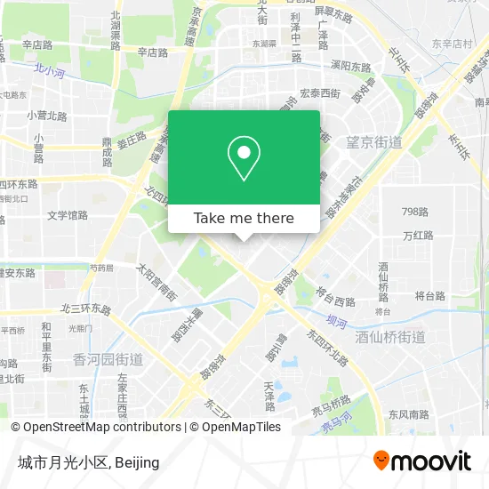 城市月光小区 map