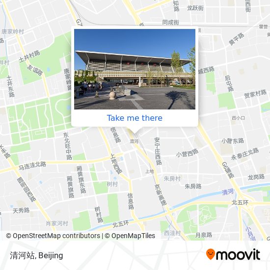 清河站 map