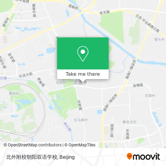 北外附校朝阳双语学校 map