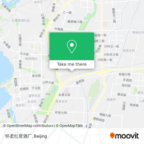 怀柔红星酒厂 map
