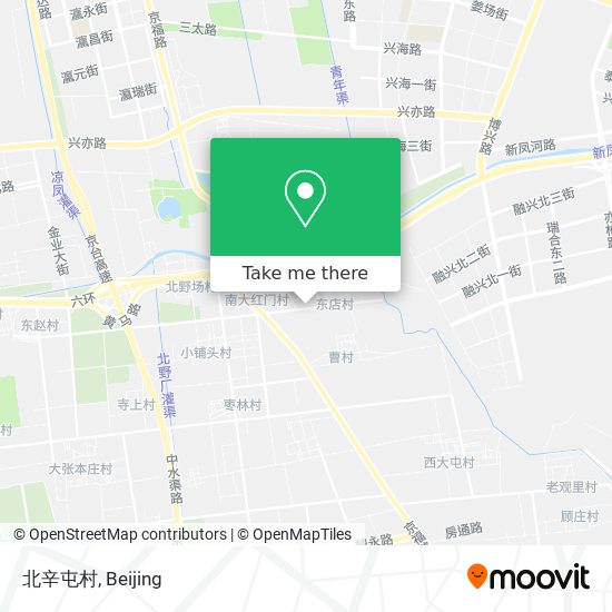 北辛屯村 map