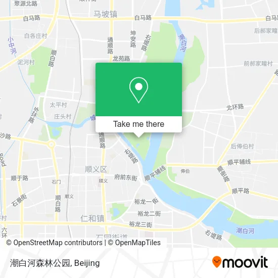 潮白河森林公园 map