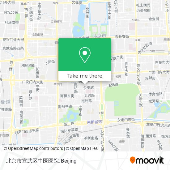 北京市宣武区中医医院 map