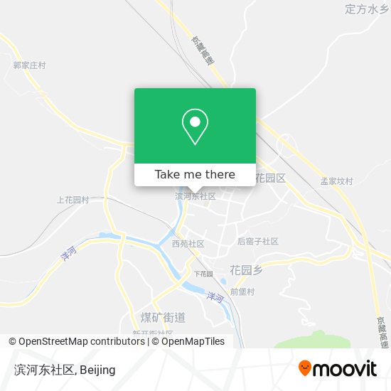 滨河东社区 map