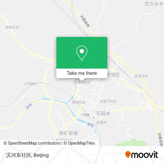 滨河东社区 map