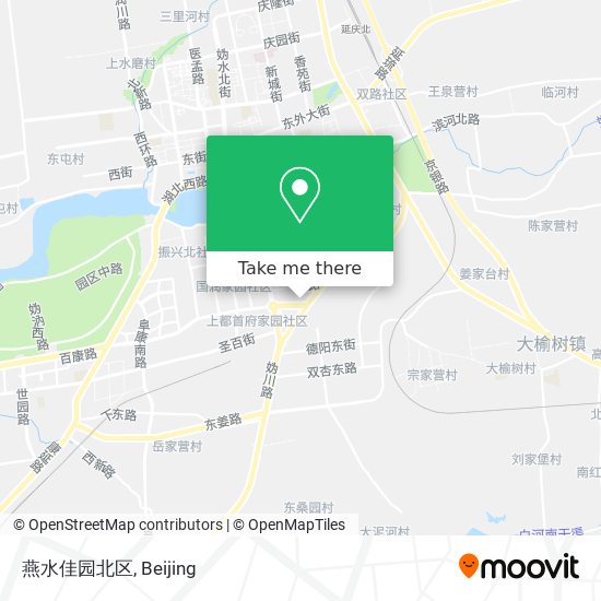 燕水佳园北区 map