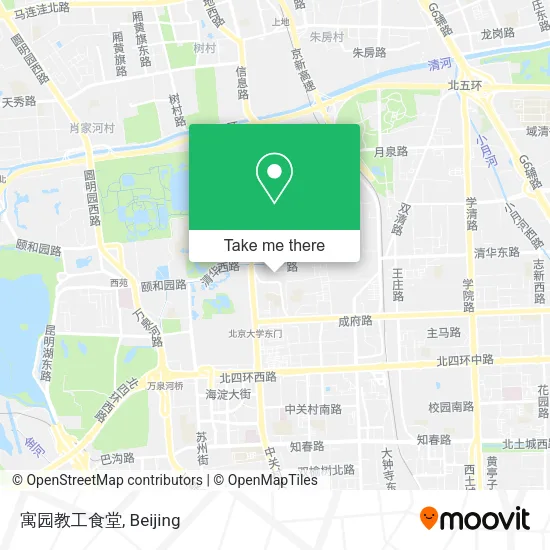 寓园教工食堂 map