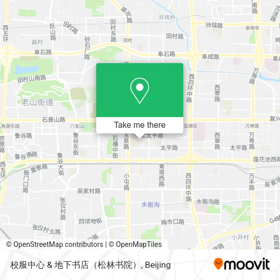 校服中心 & 地下书店（松林书院） map