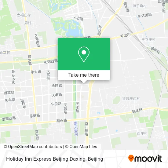 Holiday Inn Express Beijing Daxing map