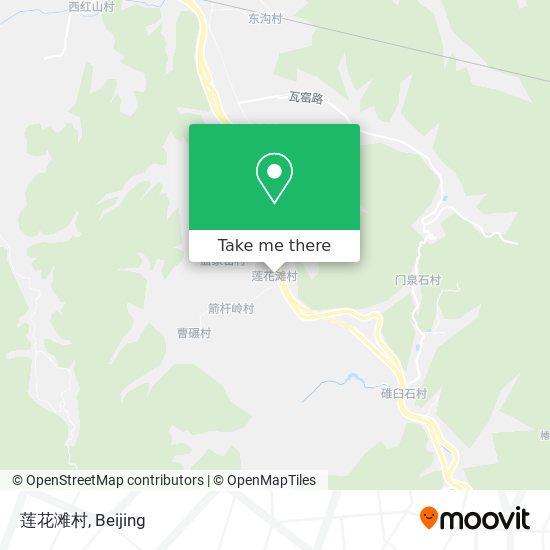 莲花滩村 map