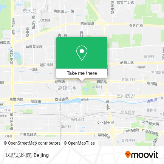 民航总医院 map