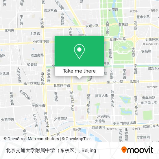 北京交通大学附属中学（东校区） map