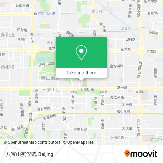 八宝山殡仪馆 map