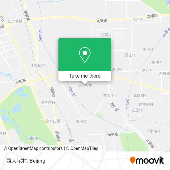 西大坨村 map