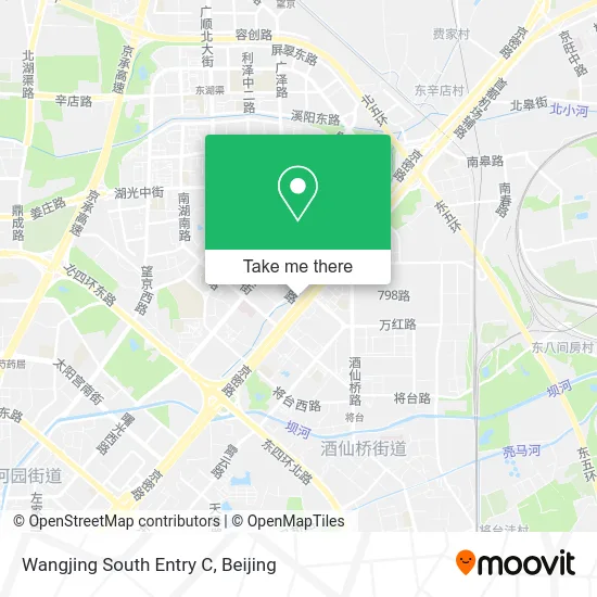 Wangjing South Entry C map