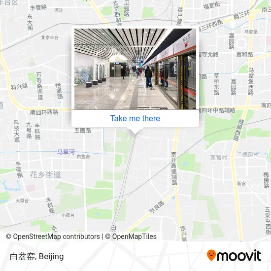 白盆窑 map