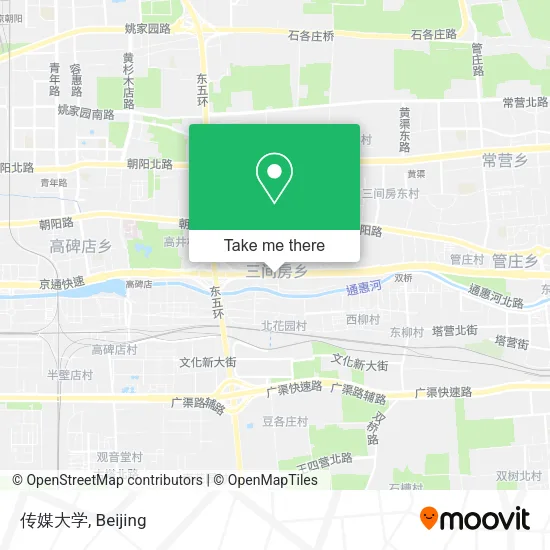 传媒大学 map