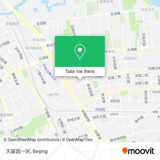 天露园一区 map