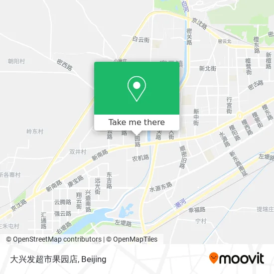 大兴发超市果园店 map