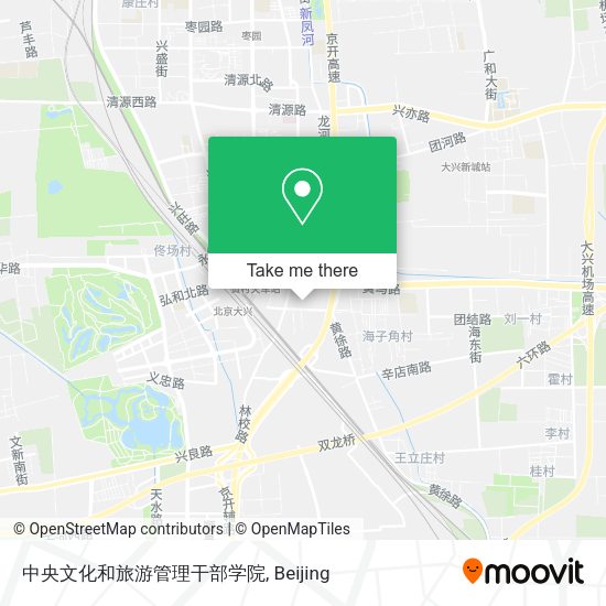 中央文化和旅游管理干部学院 map