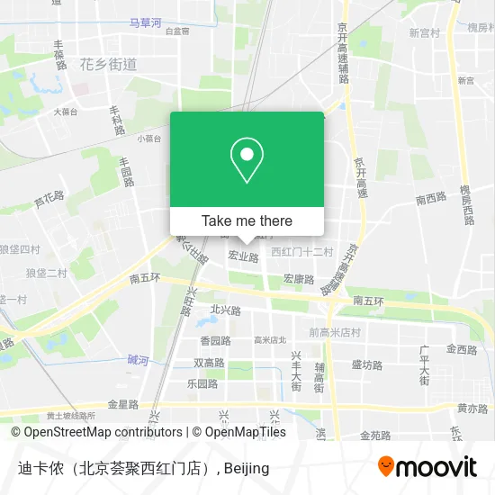 迪卡侬（北京荟聚西红门店） map