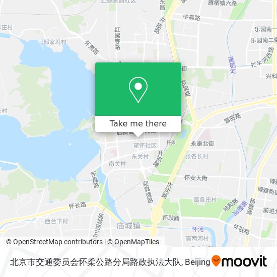 北京市交通委员会怀柔公路分局路政执法大队 map
