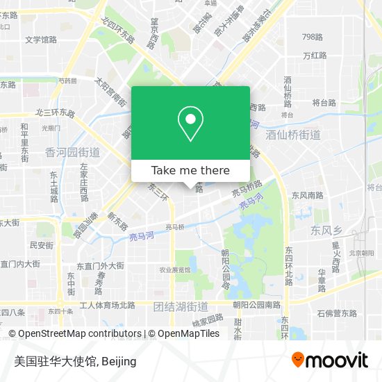 美国驻华大使馆 map