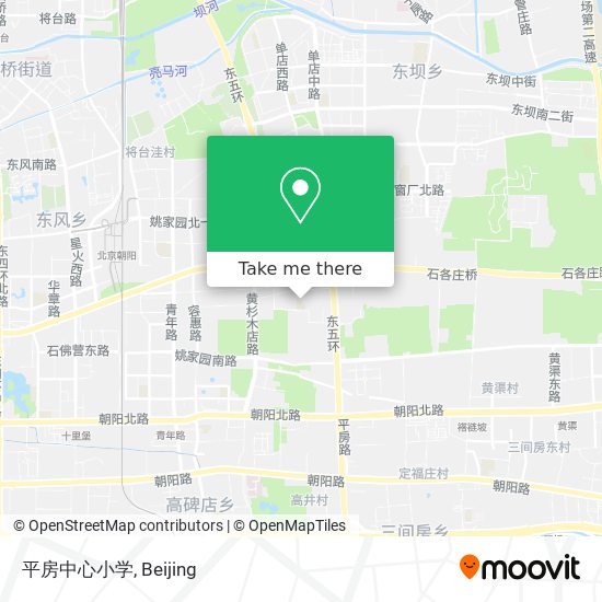 平房中心小学 map