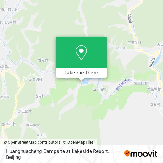 Huanghuacheng Campsite at Lakeside Resort map