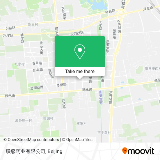 联馨药业有限公司 map