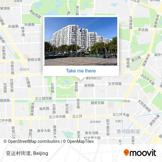 亚运村街道 map