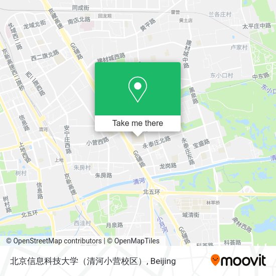 北京信息科技大学（清河小营校区） map