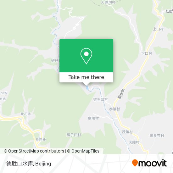 德胜口水库 map