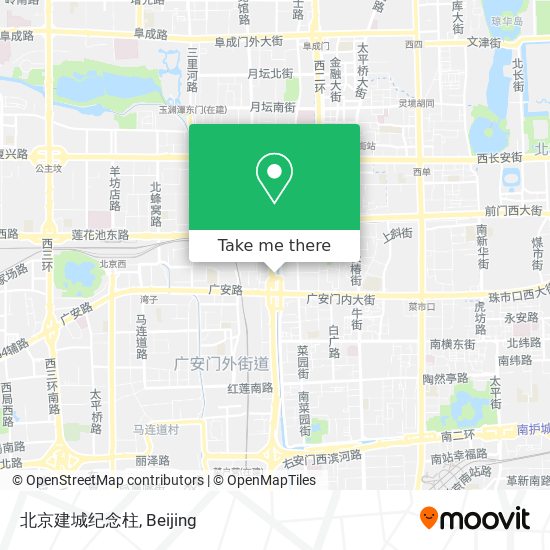 北京建城纪念柱 map