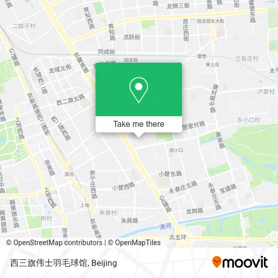 西三旗伟士羽毛球馆 map