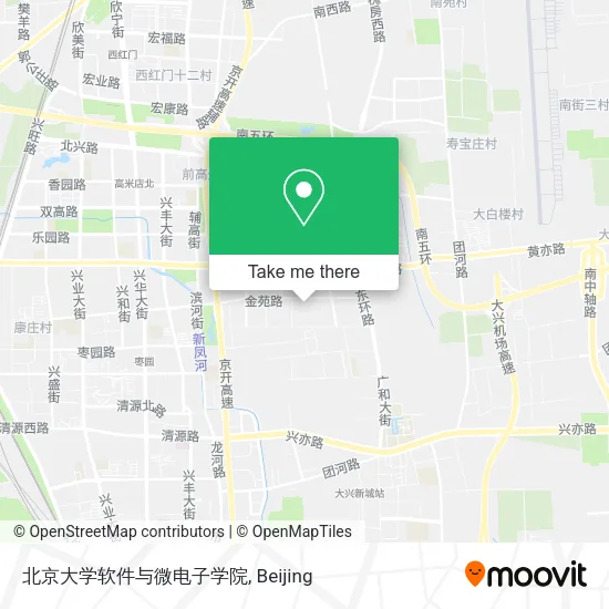 北京大学软件与微电子学院 map