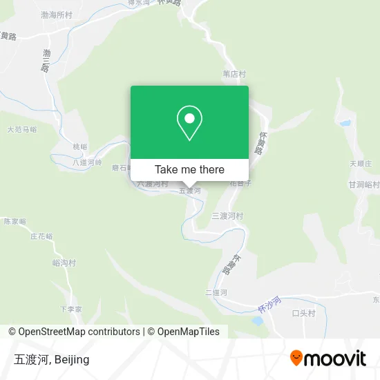 五渡河 map