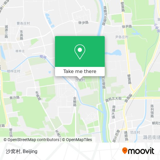沙窝村 map