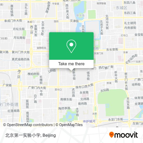 北京第一实验小学 map