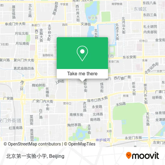 北京第一实验小学 map