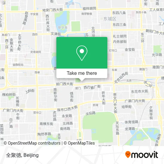 全聚德 map