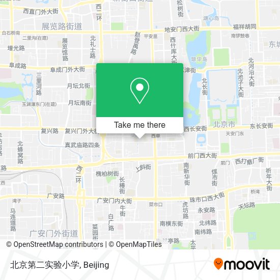 北京第二实验小学 map