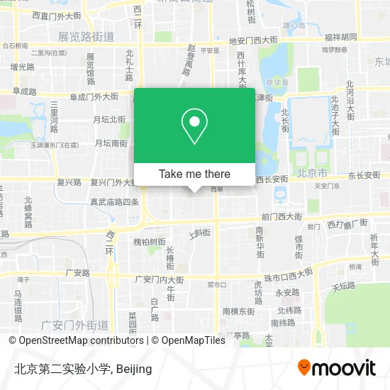 北京第二实验小学 map