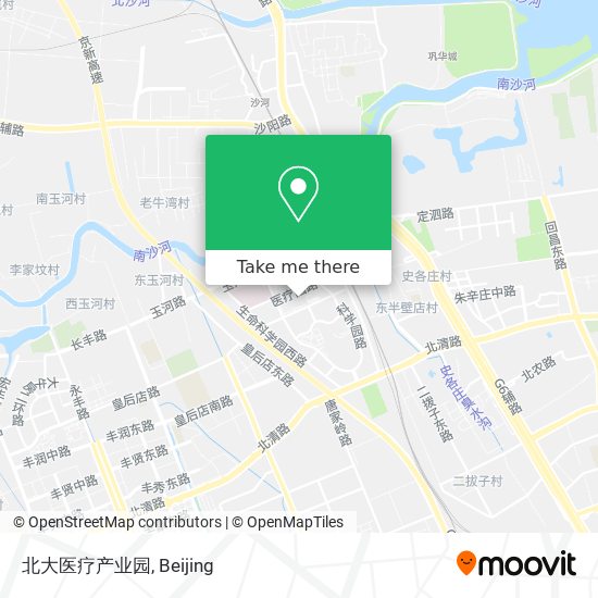 北大医疗产业园 map