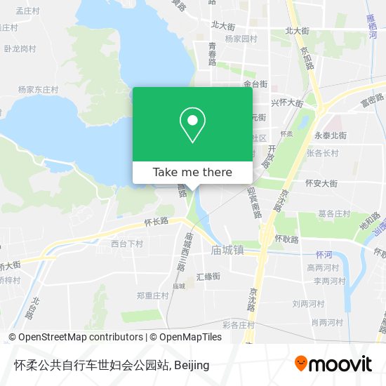 怀柔公共自行车世妇会公园站 map