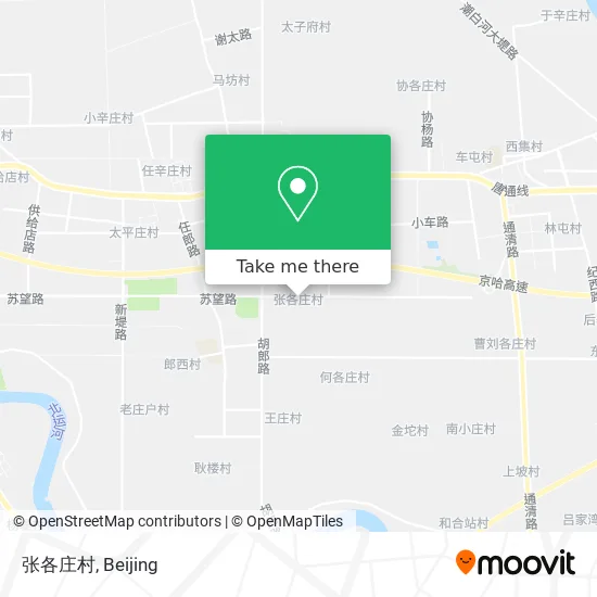 张各庄村 map