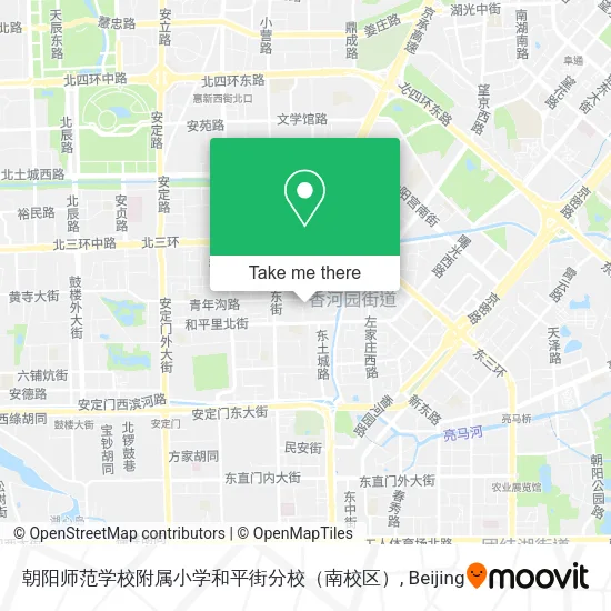 朝阳师范学校附属小学和平街分校（南校区） map