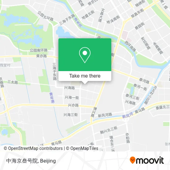 中海京叁号院 map