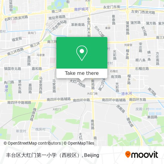 丰台区大红门第一小学（西校区） map