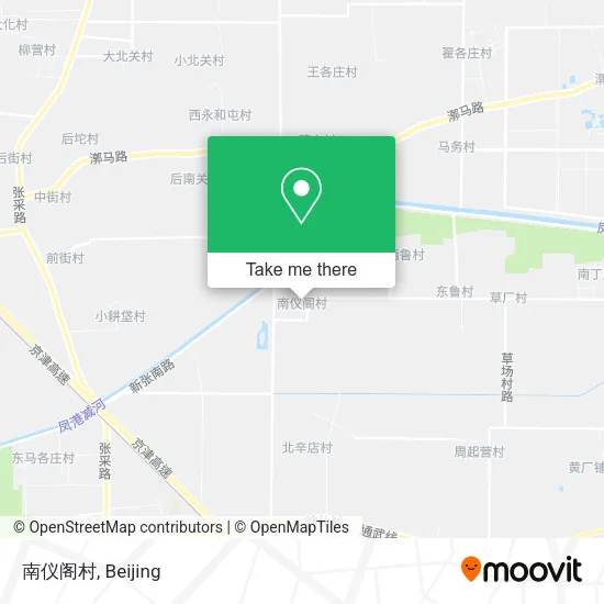 南仪阁村 map